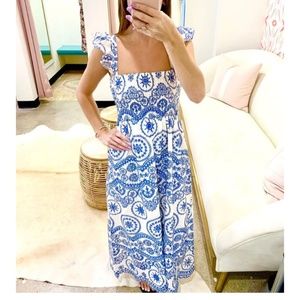 Adorable Blue and White Lace Eyelet Dress